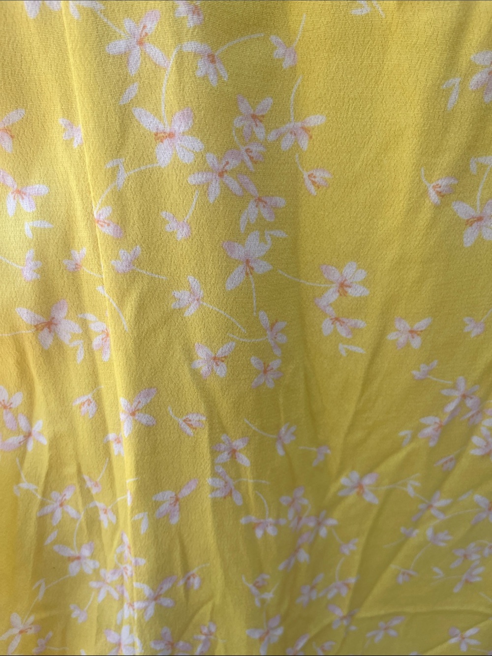 Sophie Rue Yellow Floral Mini Dress with Puff Sleeves - Picture 2 of 8